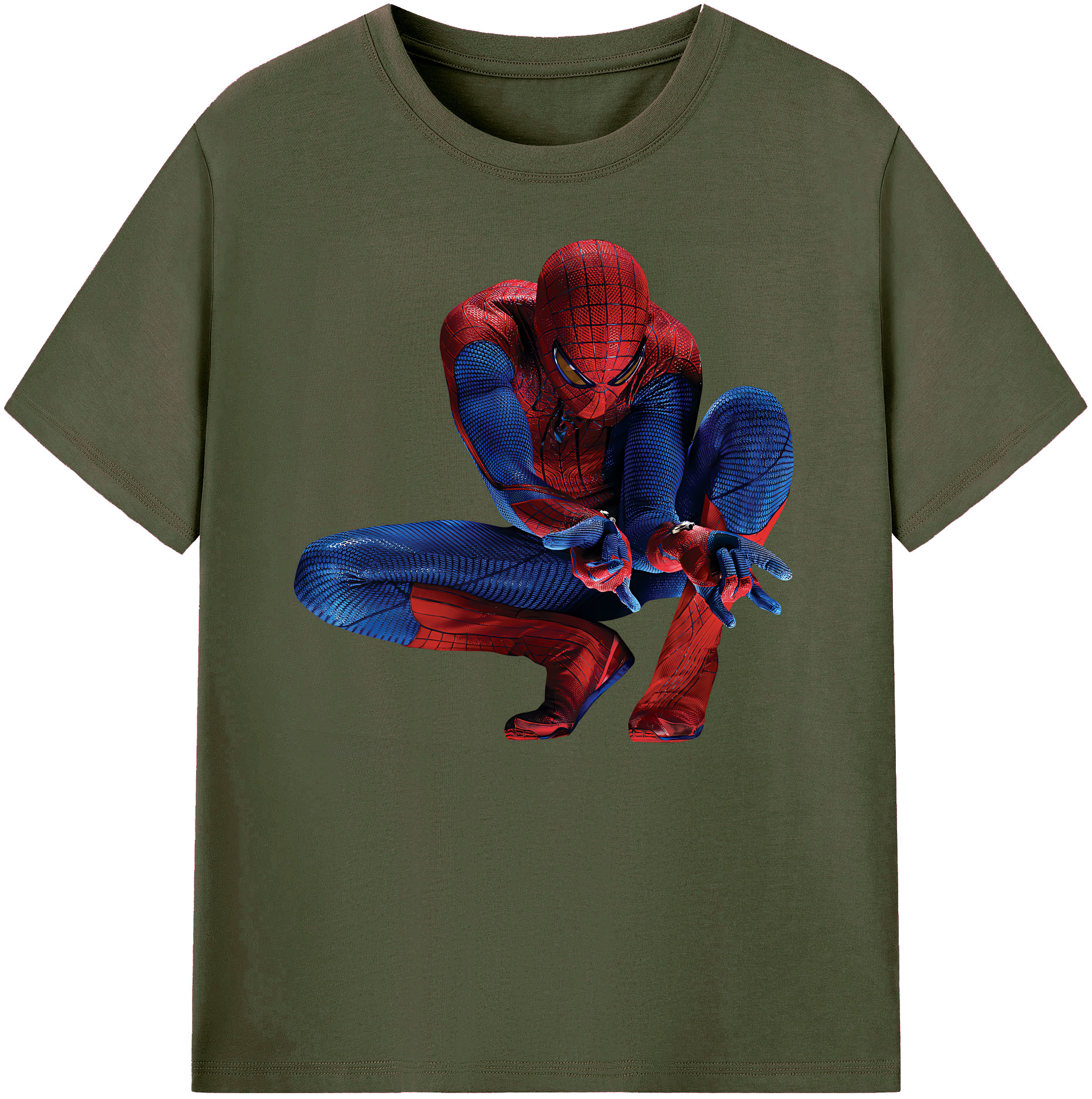 （画像用） Spider Man スパイダーマン 綿100％ メンズ半袖Tシャツ｜肌触りやわらか＆通気性
